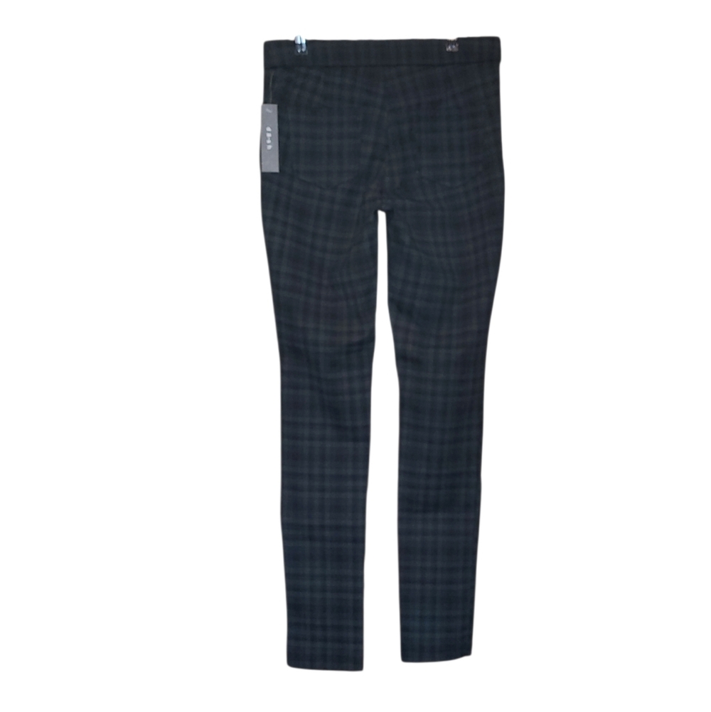 Women's Dash Ponte Plaid Leggings Black & Charcoal Med NWT's - Picture 6 of 13